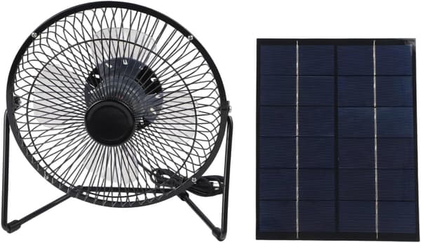 5 ventilatorer 8 tommer USB hønsehuse og drivhuse 2W solpanelkit med til bæredygtig køleløsning