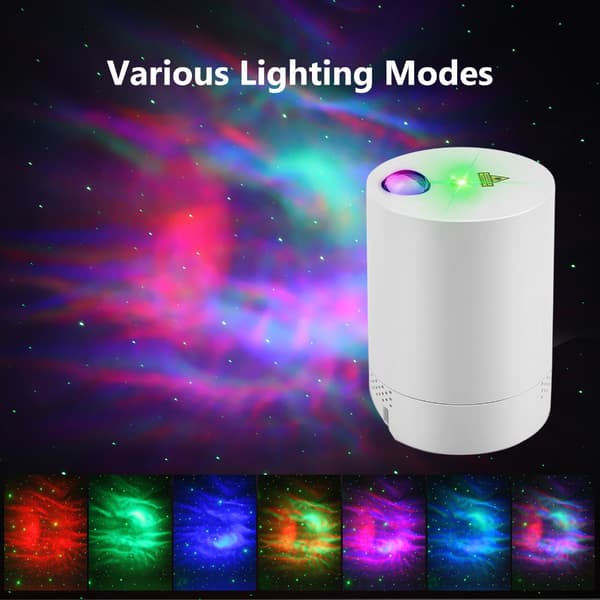 Stjernehimmelprojektor Ocean Wave Galaxy Light med fjernkontroll,