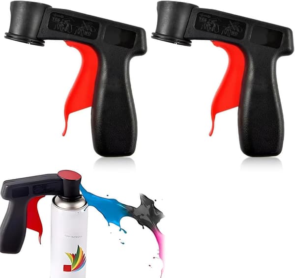 Sæt med 2 tilbehørsdele til malermaskine - Farvepistolhåndtag - Flaskeholder - Spraydåseholder - Håndtagsholder - Maling