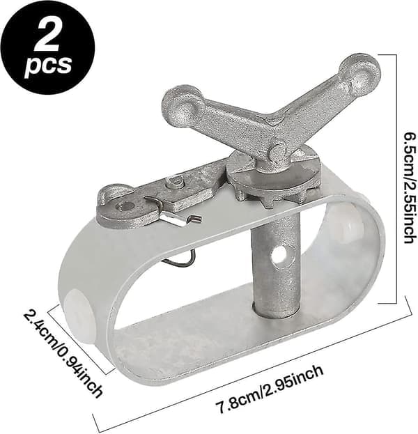 2 Poolrepsstrammere, til oval rund pool, aluminiumslegering repsstrammere til vinteren