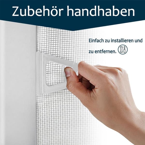XMTECH 100x120cm Myggnet til vindue - Myggnet til vinduesramme - Hvid, 2 stk.