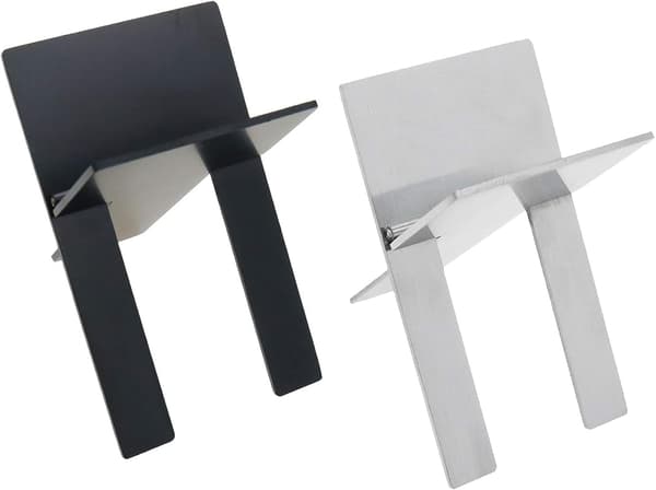 Sammenfoldelig Cigarhoder 2 stk., Bærbar Justerbar Miniholder, Rustfrit Stål
