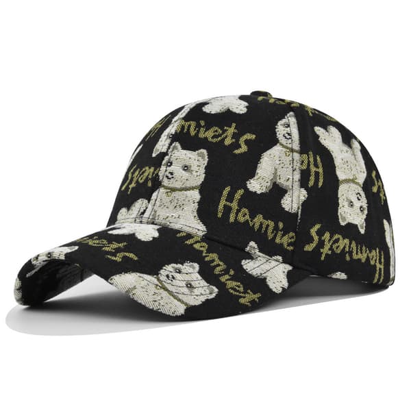 Trendy justerbar baseballcaps for kvinner - hund