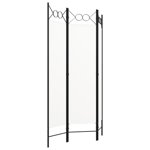 vidaXL Romdeler 3 paneler hvit 120x180 cm Hvit Vit