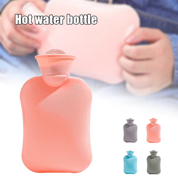 Hot Water Bottle 500/1000 ml Multifunctional Water-Filled Hand Warmer Practical Winter Accessory Grey 1000ml Gray 1000ml