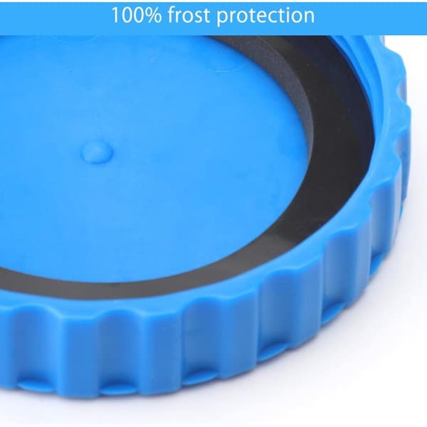 Sæt med 2 Intex poolovertræk, 100% frostsikre og vandtætte, pooltilbehør med diverse samlinger, vinterprop til pools