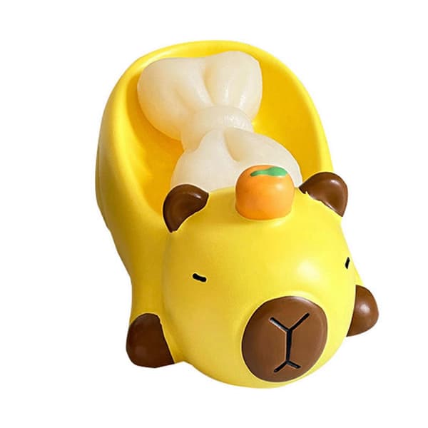 Cartoon Capybara Soap Storage Rack With Drain For Quick Drainage Keep Soap Dry Soap Dish Creative Soap Dish White White White