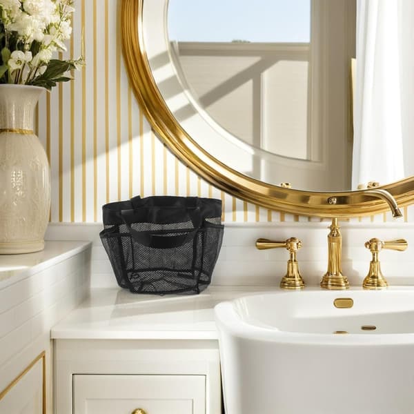 Mesh Rejse Toilettaske med Dobbelte Håndtag, Polyester