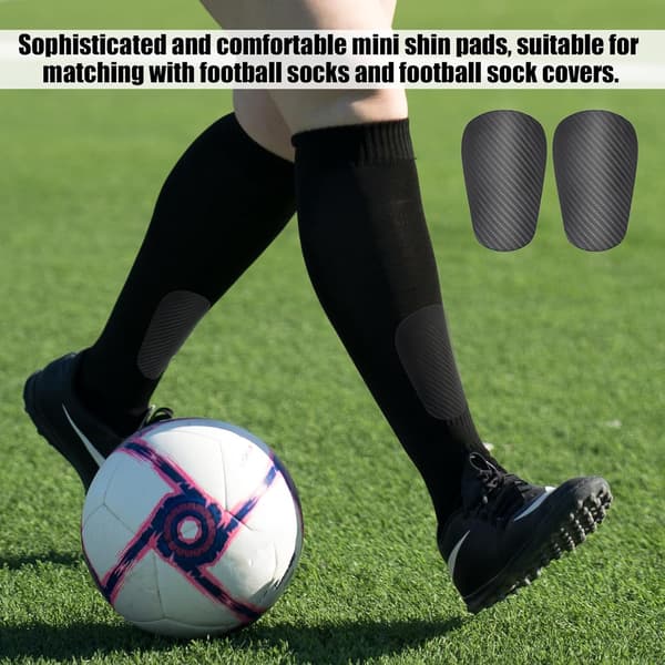 Mini Fodbold Benskinner - Mørkegrå Ungdoms- & Voksen Benskinner (9.5x4cm)[JUN]
