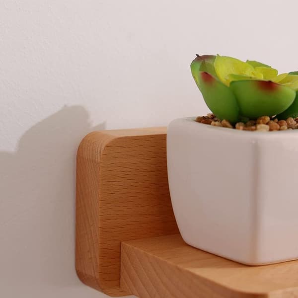 Serbia – Double Wall-Mounted Toilet Paper Holder in Solid Beech – Self-Adhesive or Screw Mounting – Rounded Corners for Safety – Modern Design