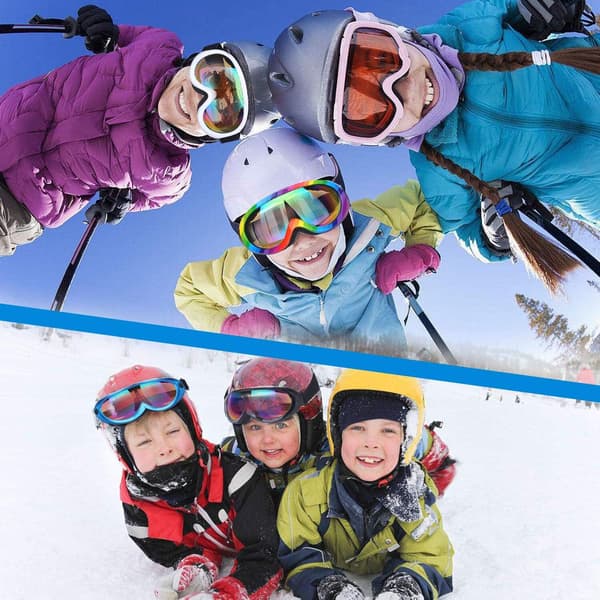 Skibriller, 2-pak - Pink Multicolor/Rød Multicolor, Snowboard