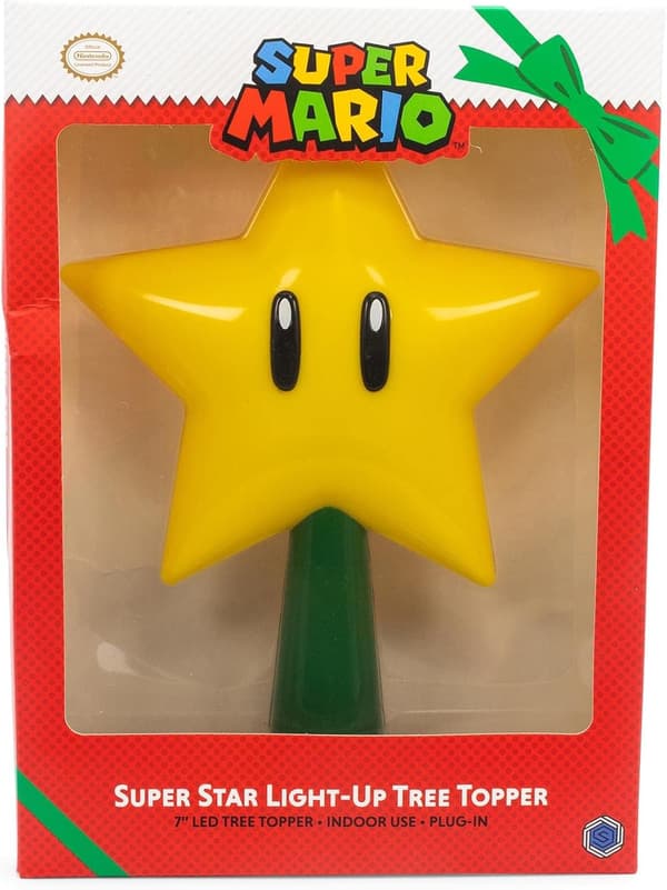 Trætop Mario Star Gen 2 Plug-in Lysende Jul-FA-