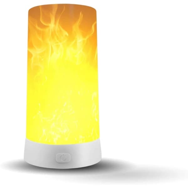 USB Rechargeable Waterproof LED Flame Lamp, Flameless Night Light