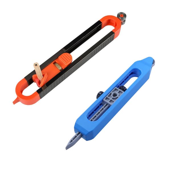 Profile gauge with lock, 1-piece aluminum profile tool, woodworking