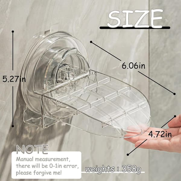 (Transparent) Footrest for shaving legs in the shower