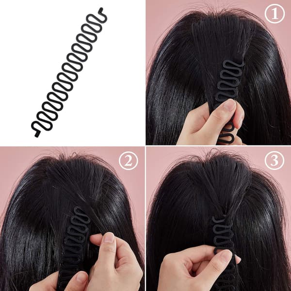 Topsy Tail hårstylingsværktøj, 11 dele hårfletningsværktøj, hårstyling
