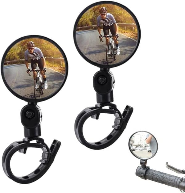 (2 stycken) Cykelbackspeglar, 360° roterbara cykelbackspeglar, cykel