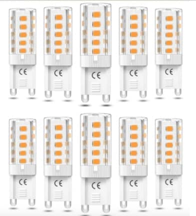 G9 LED-pærer 5W, Varmhvit, 10-pakning [JUN]