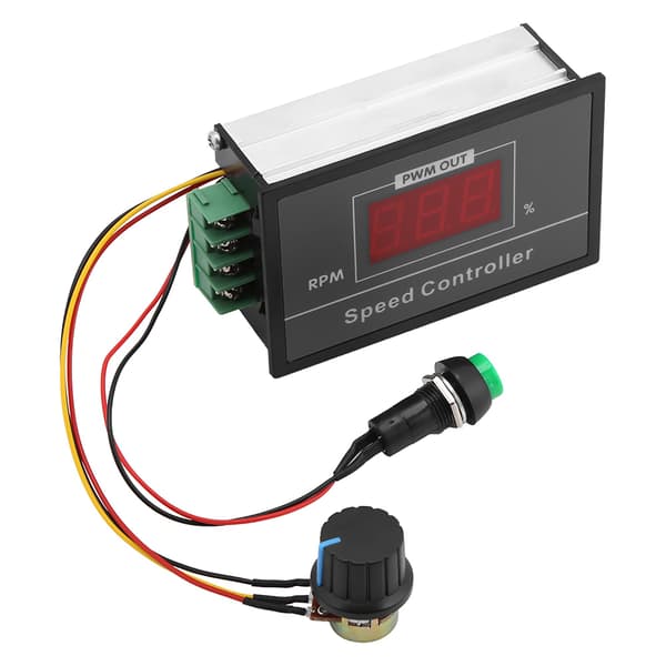 PWM DC Motorhastighetsregulator 6V til 60V 30A med Start Stopp-bryter