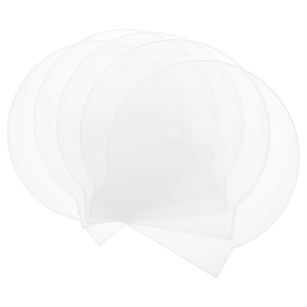 Clam Shell CD-etui Bærbar CD-oppbevaring Plateskivebeskyttelse Hvit 12,40X12,30X0,40CM 40 stk