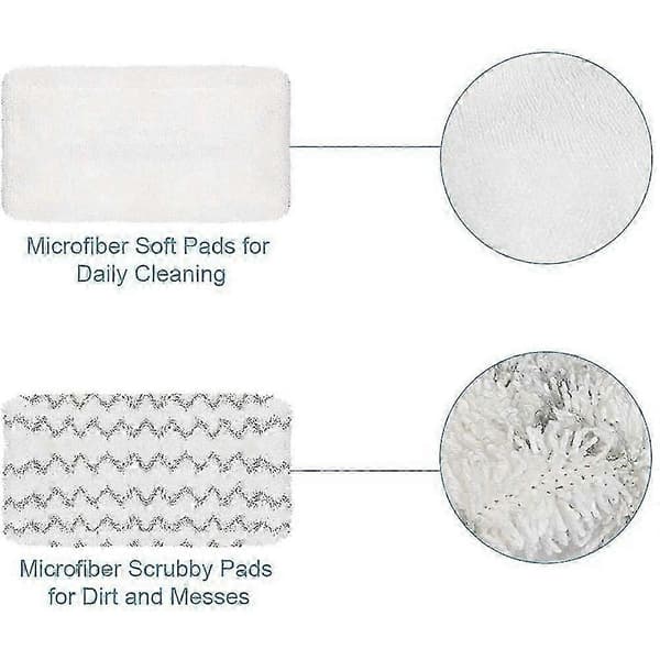 4-pack Ångmoppdynor Set för Bissei Spinwave 2039a 2315a 2037 2124