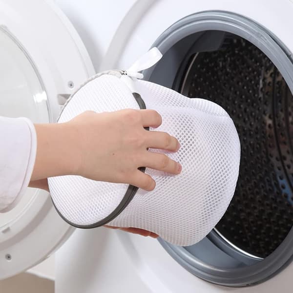 Svart 3-pakning BH Vaskepose, Vaskemaskin Vaskepose med