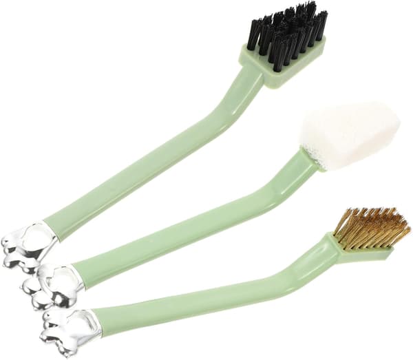 3 pcs green gas stove cleaning brush kitchen brush scrub brush