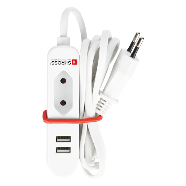 Matkustusasema USB EU Vit