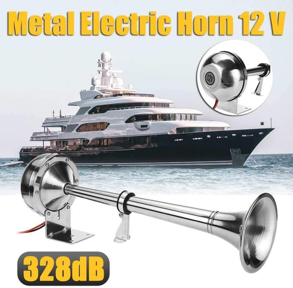 328Db bådhorn 12v elektrisk enkelt luft marinehorn rustfrit stål