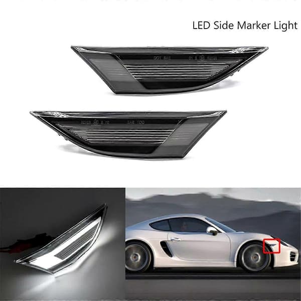 1 par LED-sidemarkeringslys til Porsche 991 981 718 Carrera