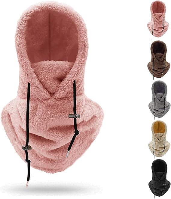 Sherpa-huppu laskettelumaski, fleece-balaclava tuulenpitävä talvimaski