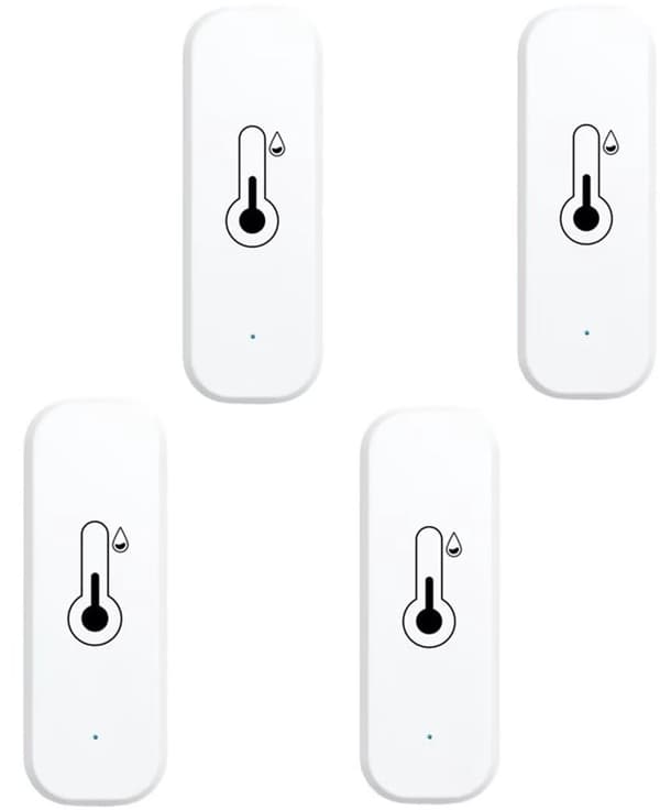 WiFi Termometer och Hygrometer 4-delat set - Termometer och Hygrometer - Applikationsaviseringar - Extern övervakning