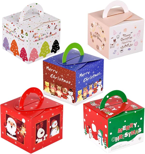 15 Christmas Candy Boxes in Cardboard