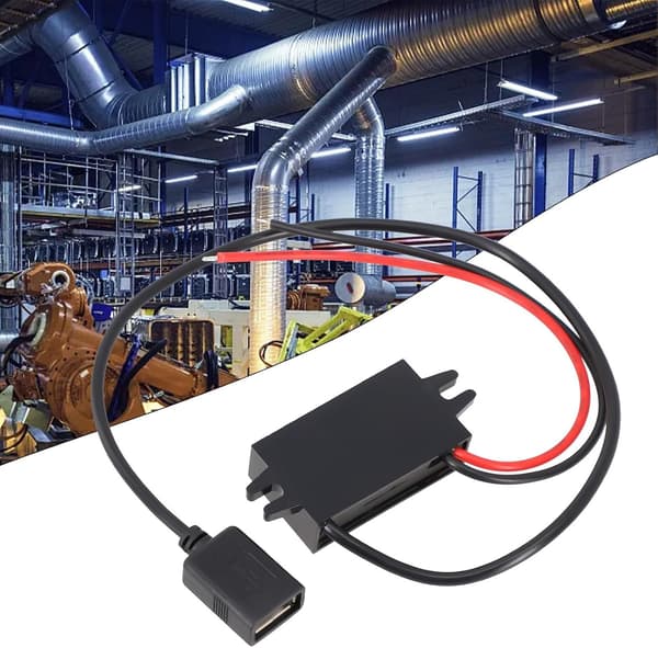 USB til 3A Trin DC Biloplader Adapter Telefonkonverter 12V 24V 5V Ned til Mobil Tablet Strømforsyning
