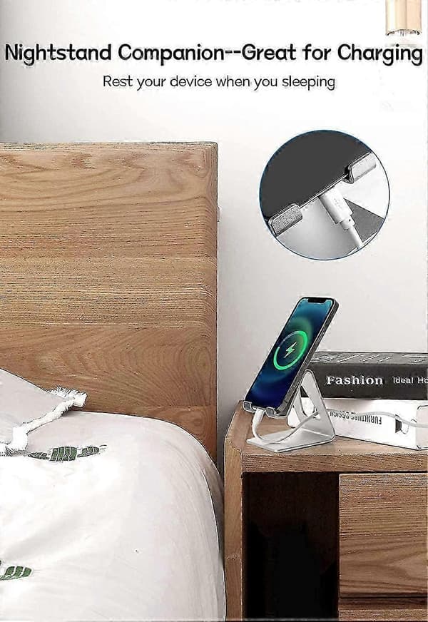 Bordstelefonstativ i aluminium til alle smartphones (sølv)