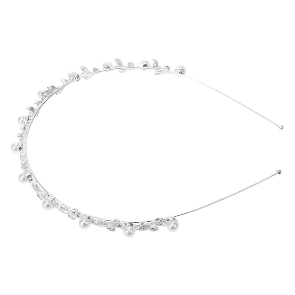 Perlebryllupshårbånd med Rhinestone-legering for damefester