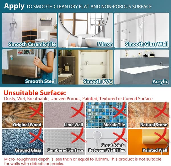Corner Shower Shelf with Suction Cup, Robust Bathroom Shelf with Vacuum Suction Cup, Removable Storage Basket (No Drilling Required) for Shampoo