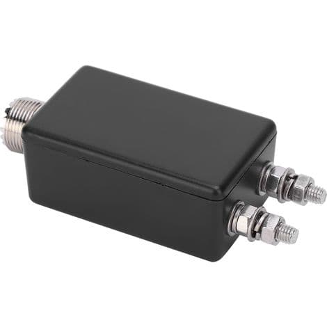 Mini Balun 1:1 til HF-antenner, ideel til udendørs QRP-stationer og møbler.