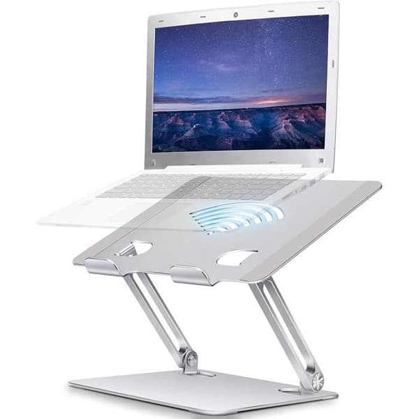 Laptopstativ - Justerbart - Ventileret - Aluminium