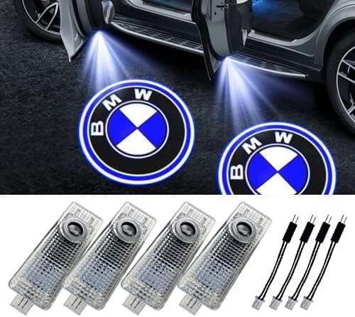 Bildør LED-lys projektor, 4-pak 3D spøgelseslys opgradering welc