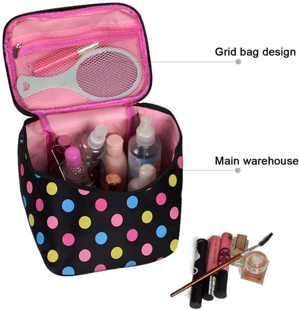 Stor rejsetaske til makeup og kosmetik, vandtæt