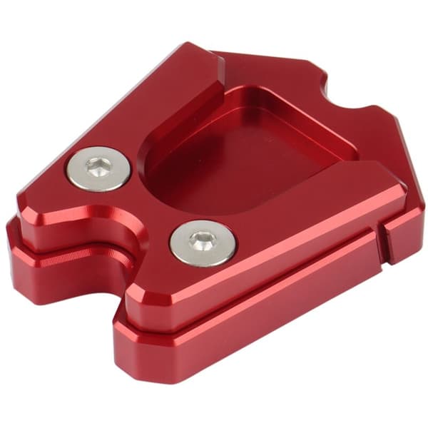 Motorcycle Footrest Extension Plate Foot Peg Enlarger Pad for 3Vie (Red)