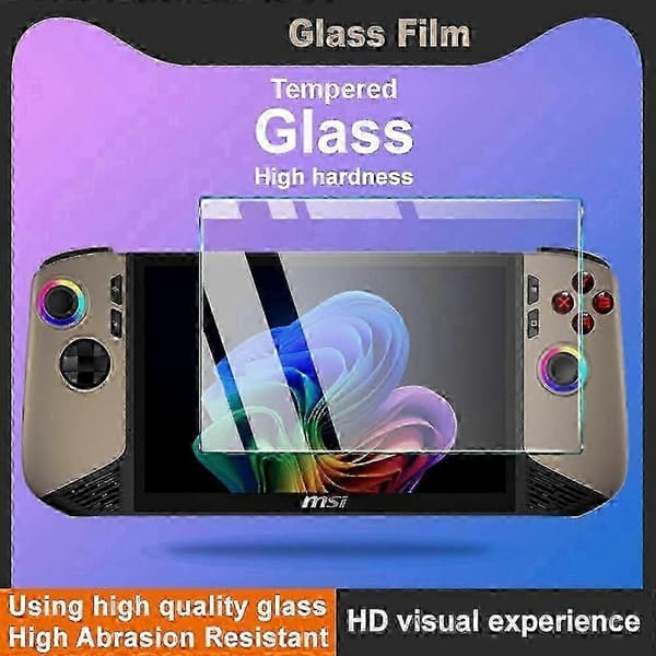 MSI Claw 8 AI+ Tempered Glass Screen Protector from IMAK H Series offers shatterproof protection