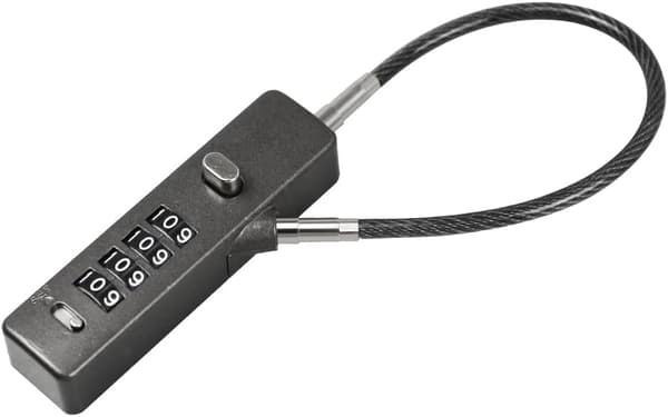 Combination Cable Lock - Versatile Robust Steel Cable for Bicycles, Lockers, Wardrobes, Small Fences.