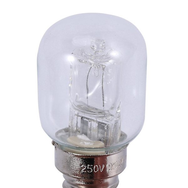 2x E14 High Temperature Bulb 500 Degrees 25W Halogen Bubble Oven Lamp