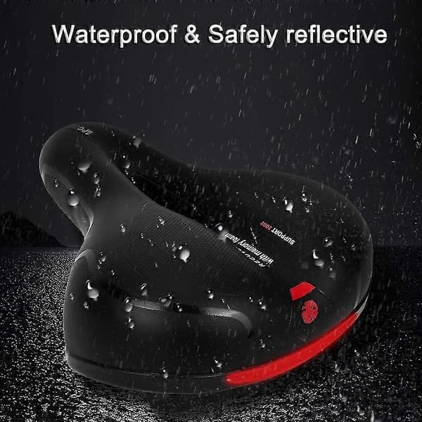 Sykkelsadel Herre Dame Ergonomisk Sykkelsete 26 * 21cm Rød