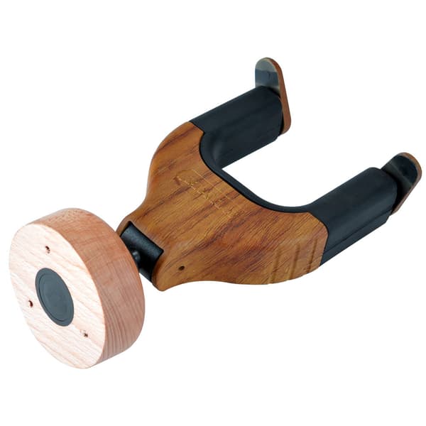 Gitarrväggfäste, automatisk låsning, gitarrväggfäste, massivt träbas