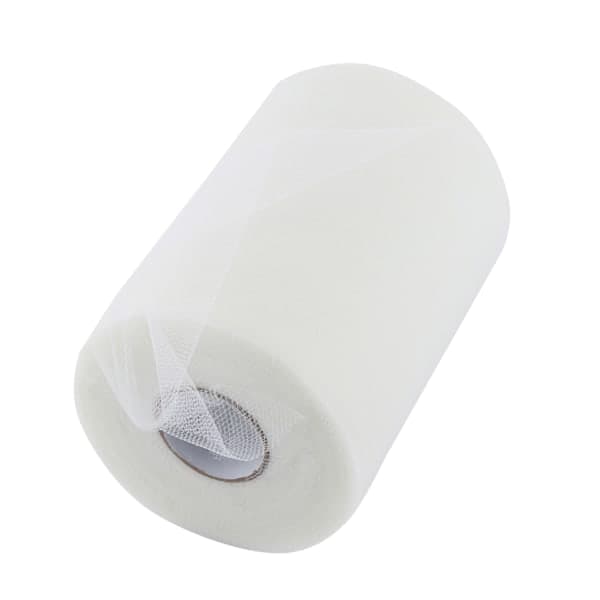 100 meter 15 cm bröllopsdekoration tyllrulle spole klänningstyg för sömnad (beige)
