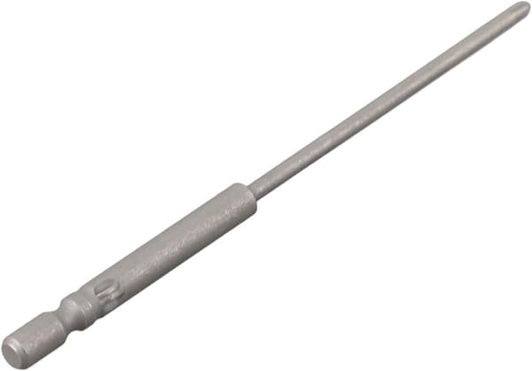 Kryssbits rund skaft PH00 PH0 PH1 PH2 magnetisk design elektrisk skrutrekker 4mm legert stål for drill trådløs sølv flere størrelser