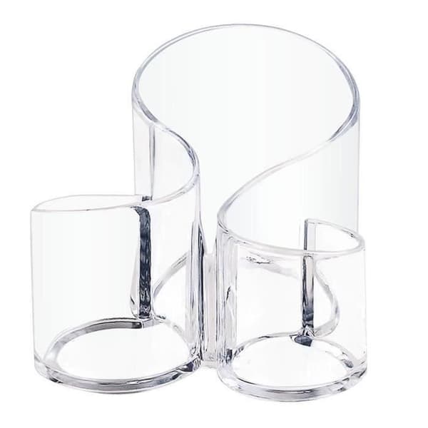 Makeup Organizer - 3 Cotton Pad Holders, Acrylic Cosmetic Storage LBQ76